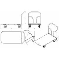 Тележка платформенная ТП-3 (ТМ-4) (1000х600)